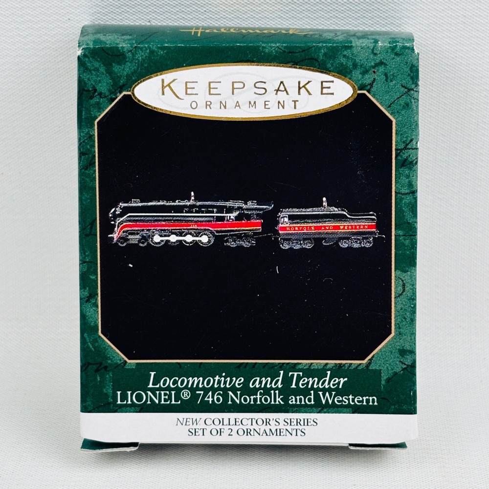Hallmark Lionel 746 Norfolk Western Locomotive Tender Miniature Ornament 1999 - Picture 2 of 6